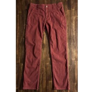 Toad & Co Women's 8 30 x 29 Earthworks Pant Organic Cotton Blend Stretch Canvas